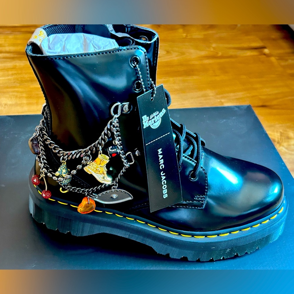 Doc Marten/Marc Jacob’s Black Vegan Jardon Boots. US Men’s size 10 1/2.  NIB